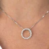 ZINZI zilveren hanger zon wit 18mm ZIH1883 (zonder collier)
