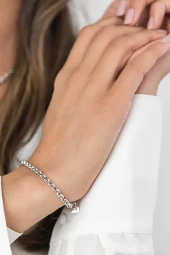 Zinzi zilveren jasseron armband 4,5mm breed 18cm ZIA1911