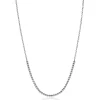 ZINZI zilveren jasseron ketting met bolletjes schakels (2,5mm breed) in het midden 40-45cm ZIC2640