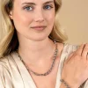 ZINZI zilveren ketting 45cm met twee stoere schakels gecombineerd: jasseron en ovale schakels (8,5mm breed) ZIC2477