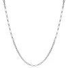 ZINZI zilveren ketting 45cm met 'paperclip' schakel 2,4mm breed ZIC2033