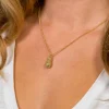 ZINZI zilveren ketting geel verguld ananas 42-45cm ZIC1699G