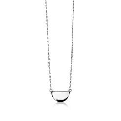 ZINZI zilveren ketting halve maan 40-42cm ZIC1394