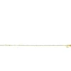ZINZI zilveren 14K geel verguld gourmet armbandje met bolletjes 17-20cm ZIA2181G