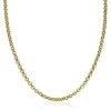 Zinzi zilveren 14K geelverguld jasseron collier 45cm en 4,5mm breed ZIC1911G