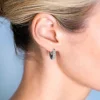 ZINZI zilveren luxe oorringen 14 x 4mm witte zirconia's ZIO2317