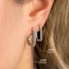 ZINZI zilveren luxe oorringen 15x2mm rechthoekig met witte zirconia's ZIO2221Z