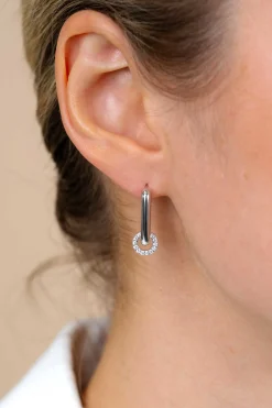 ZINZI zilveren luxe oorringen 18x3mm ovale vorm ZIO2222