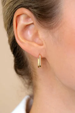 ZINZI zilveren luxe oorringen 14K geel verguld 15x2mm ovale vorm ZIO2221G