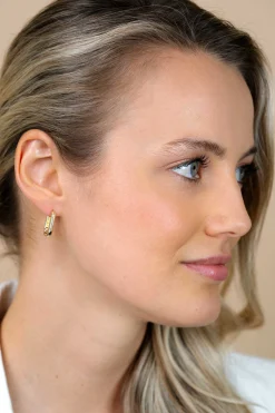 ZINZI zilveren luxe oorringen 14K geel verguld 18x3mm ovale vorm ZIO2222G
