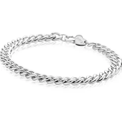 ZINZI zilveren massieve gourmet armband 6,3mm breed 19,5cm ZIA2852