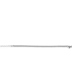 ZINZI zilveren massieve gourmet armband 4,3mm breed 17,5-21cm ZIA2851