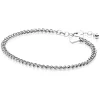ZINZI zilveren massieve gourmet armband 3,2mm breed 17-20cm ZIA2850