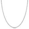 ZINZI zilveren massieve koningsschakel ketting (2mm breed) 42-45cm ZIC2846