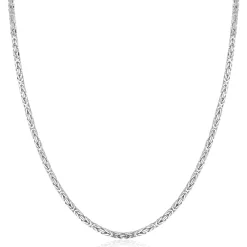 ZINZI zilveren massieve koningsschakel ketting (2mm breed) 42-45cm ZIC2846