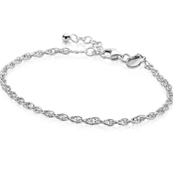 ZINZI zilveren massieve koord armband (2,6mm breed) 18-20cm ZIA2844