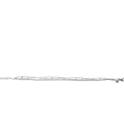ZINZI zilveren multi-look armband met gourmet en paperclip schakels ZIA2367