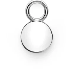 ZINZI zilveren oorbedels rond 8mm ZICH2345 (zonder oorringen)