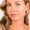 ZINZI zilveren oorbedels rosé verguld gourmet ketting 30mm ZICH1694R (zonder oorringen)