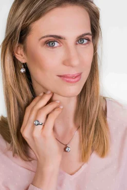 ZINZI zilveren oorhangers witte zirconia 11mm ZIO1