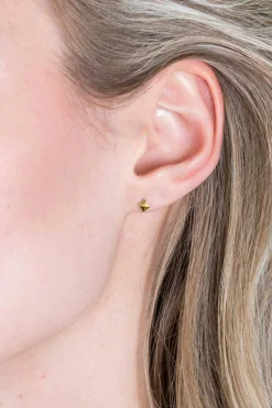 ZINZI zilveren oorknopjes 14K geel verguld 3mm studs ZIO2167G