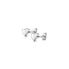 ZINZI zilveren oorknoppen glad hart 6mm ZIO1378