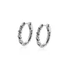 ZINZI zilveren oorringen gedraaid 15 x 2mm witte zirconia's ZIO2320