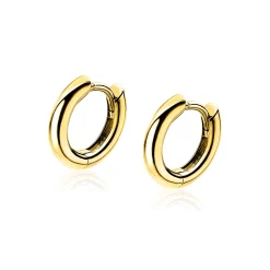 ZINZI zilveren oorringen geel verguld 12 x 2mm ZIO194G