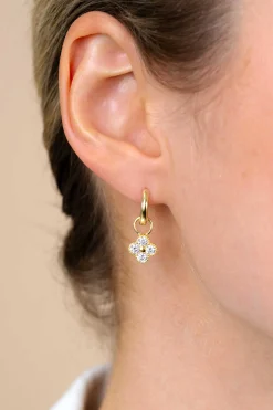 ZINZI zilveren oorringen geel verguld 12 x 2mm ZIO194G