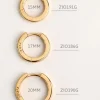 ZINZI zilveren oorringen geel verguld 15 x 3mm ZIO191G