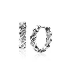 ZINZI zilveren oorringen 13mm Infinity vorm luxe sluiting ZIO1265