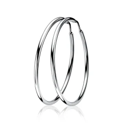 ZINZI zilveren oorringen 35 x 2mm glad ZIO435