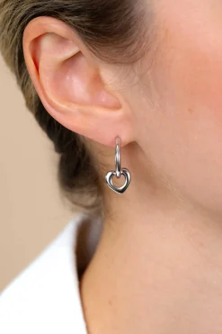 ZINZI zilveren oorringen 17 x 2mm glad met luxe klapsluiting ZIO402