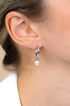 ZINZI zilveren oorringen 15 x 2mm glad met luxe klapsluiting ZIO401