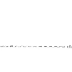 ZINZI zilveren paperclip schakel armband 3,5mm breed ZIA2202