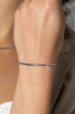 ZINZI zilveren platte slangen-armband 2,5mm breed ZIA2401