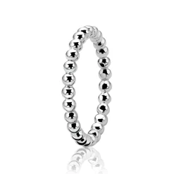 ZINZI zilveren ring glad bol ZIR923