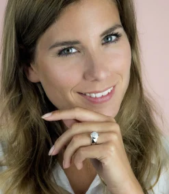 ZINZI zilveren ring wit ZIR1151