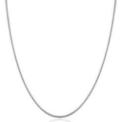 ZINZI zilveren ronde slangen ketting (1,6mm breed) 42-45cm ZIC2848