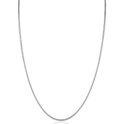 ZINZI zilveren ronde slangen ketting (1,6mm breed) 42-45cm ZIC2848