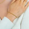 ZINZI zilveren schakelarmband geelverguld 18,5cm ZIA1288G