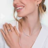 ZINZI zilveren schakelcollier met staafje witte zirconia's 42-45cm ZIC1957