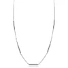 ZINZI zilveren schakelketting 45cm met vijf gladde ronde staafjes ZIC2800