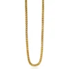 ZINZI zilveren schakelketting geel verguld 4,5mm breed 45cm ZIC1057G