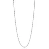 ZINZI zilveren scroll schakelketting, waarbij de schakels een dubbele krul/kronkeling maken 42-45cm ZIC2479
